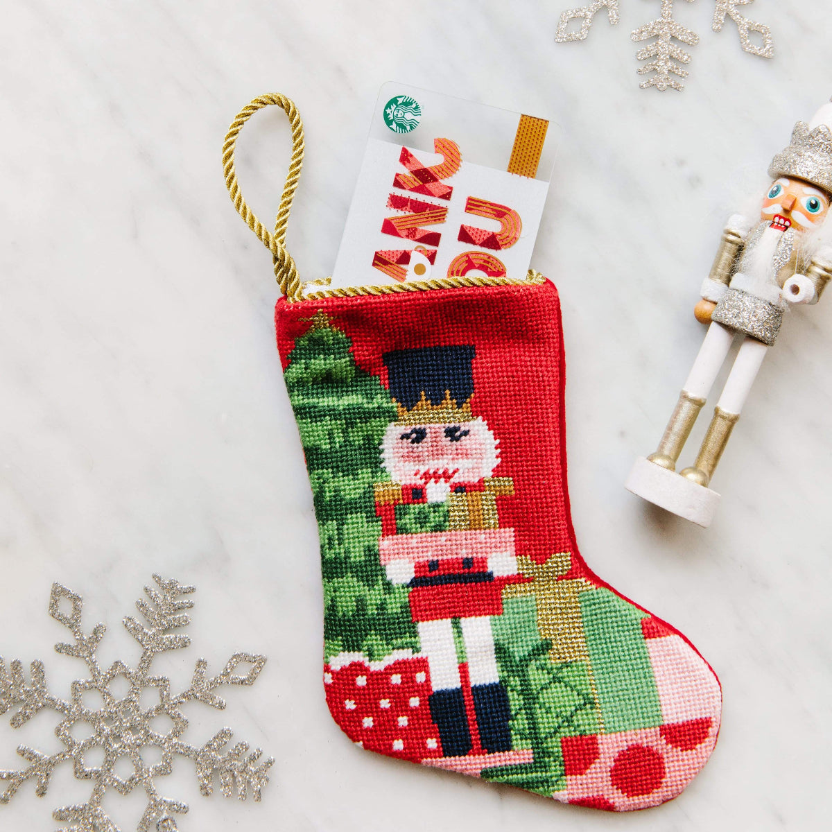 Classic Nutcracker Bauble Stocking