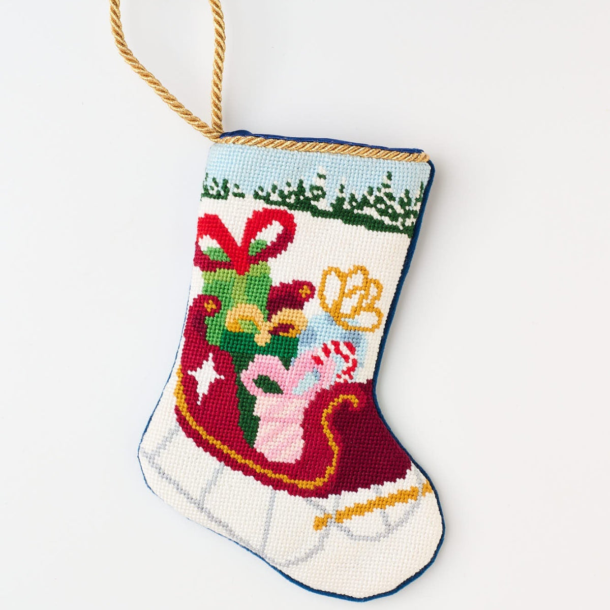 Santa's Bountiful Sleigh Bauble Stocking
