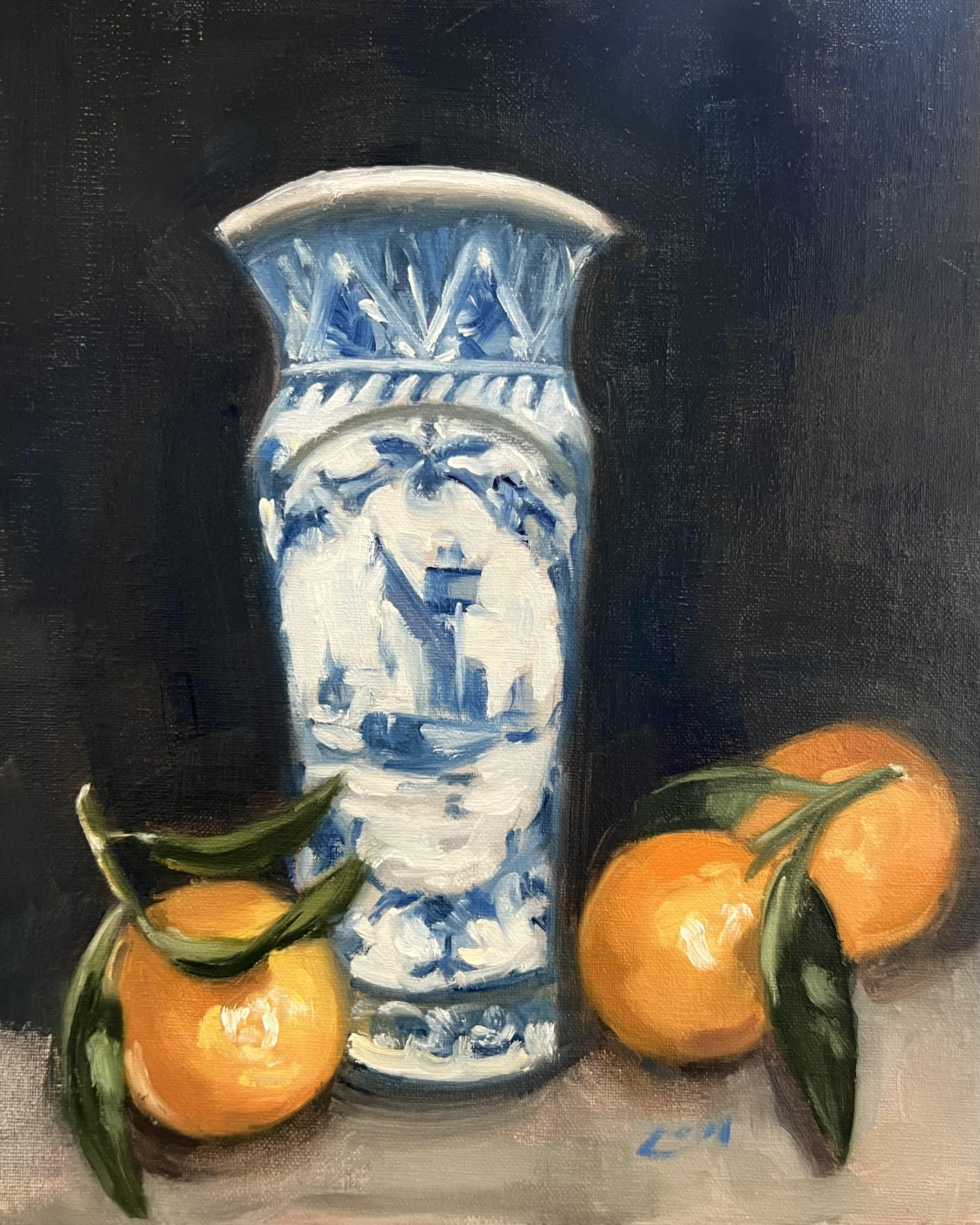 Delft Vase with Oranges - Caitlin Wilson Design