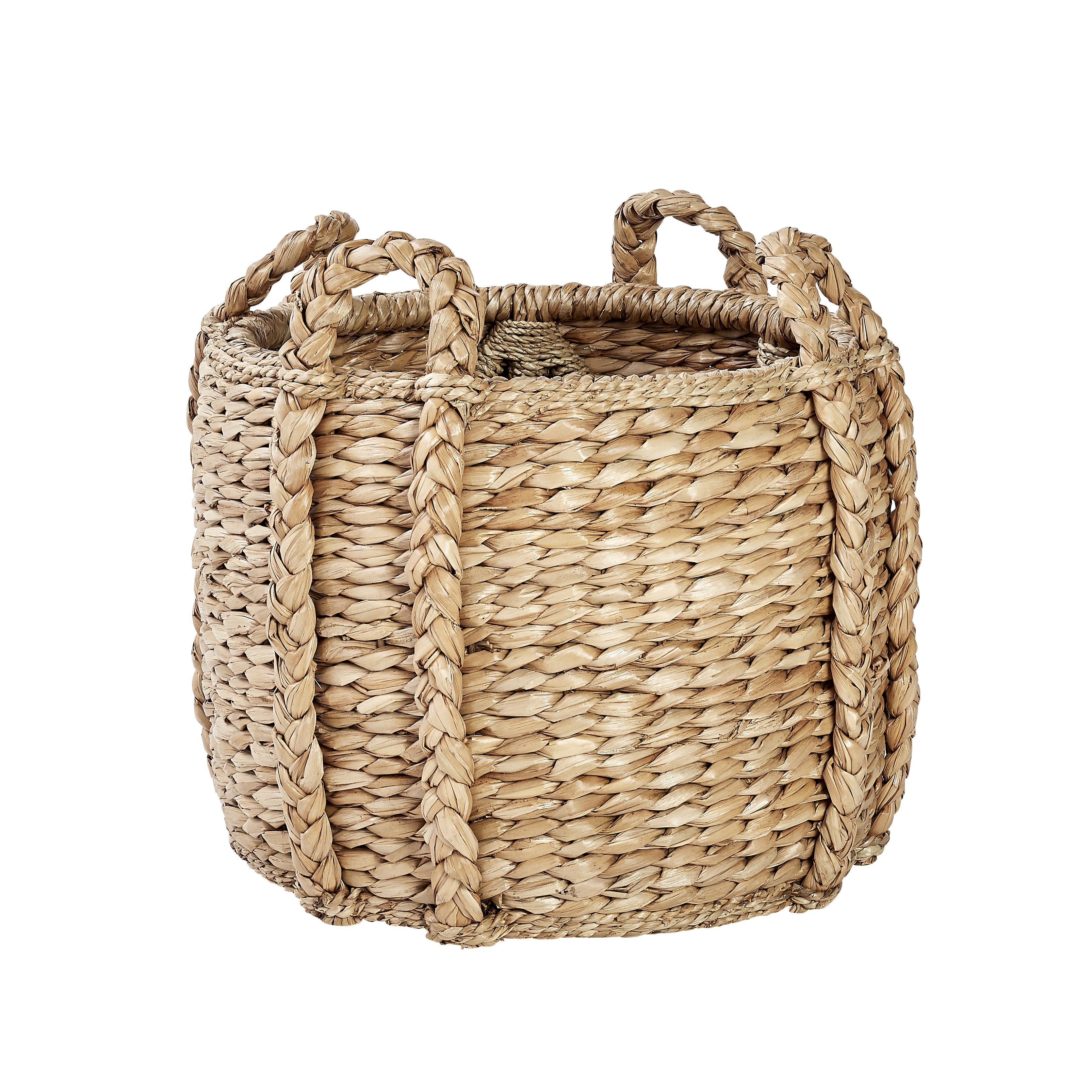 Basket for blankets online and pillows