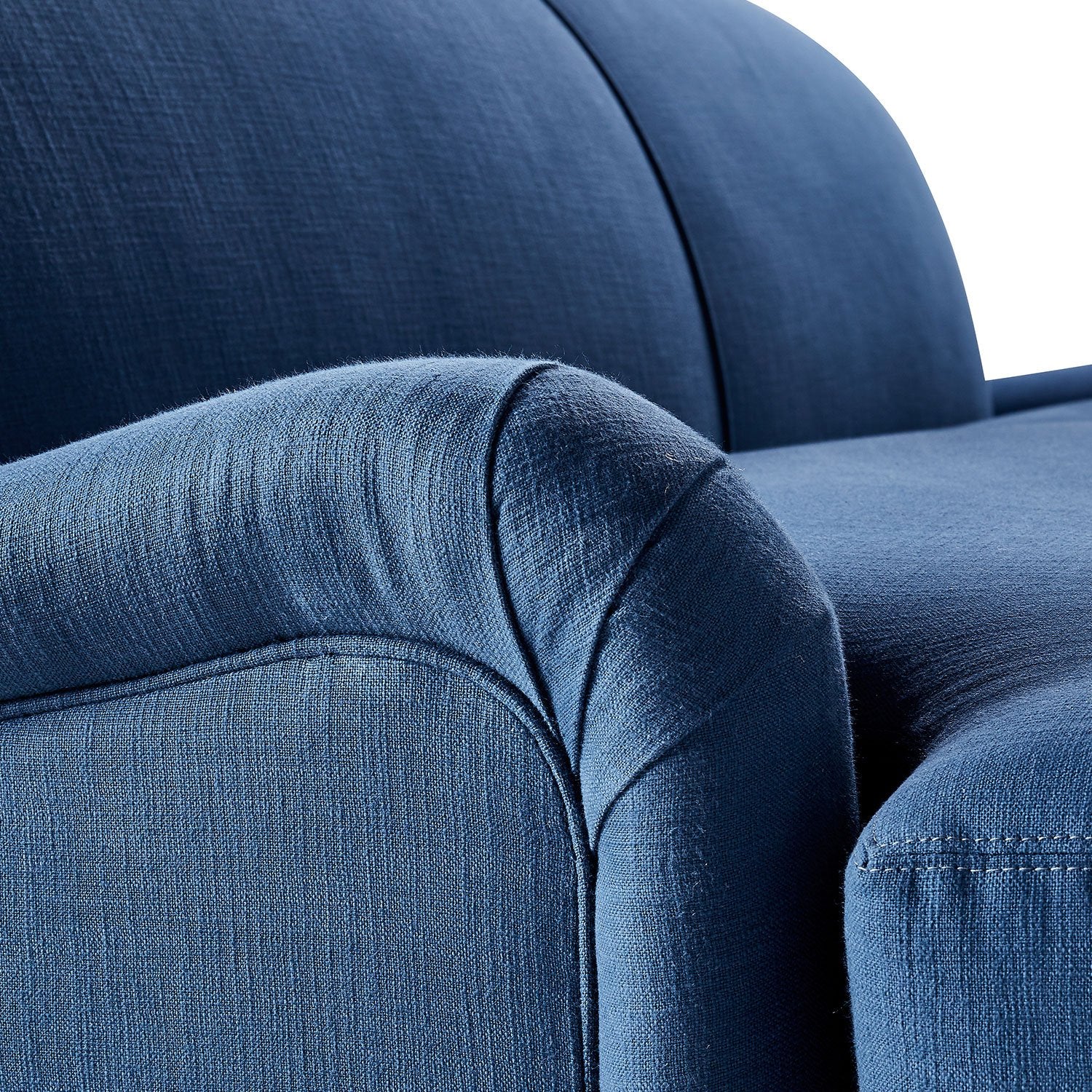 Rolled English Arms on Abbott Sofa in Midnight Hampton