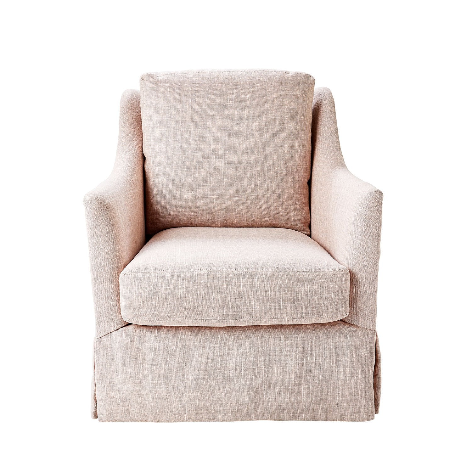 Rose Pink Abigail Swivel Glider Front