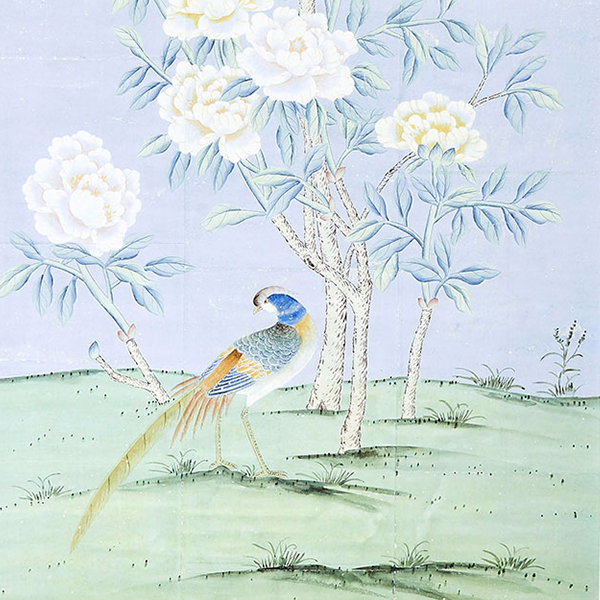 Chinoiserie Abingdon in Periwinkle Wallpaper Sample Swatch