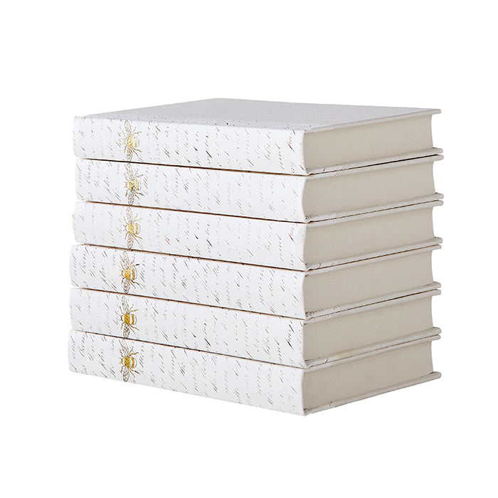 Antique Gold Leaf Bee Decorative Book Set