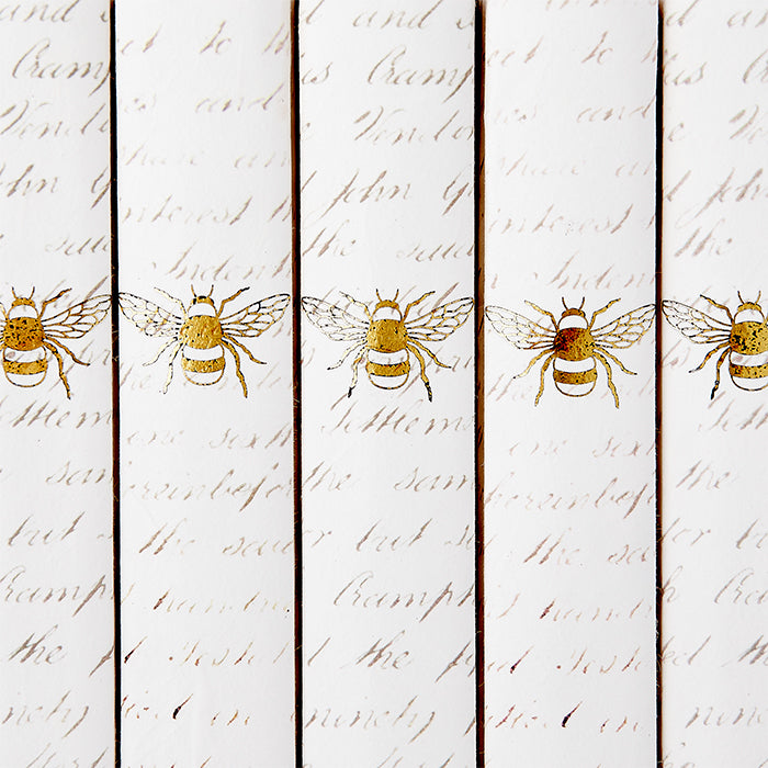 Antique Gold Leaf Bee Decorative Book Set