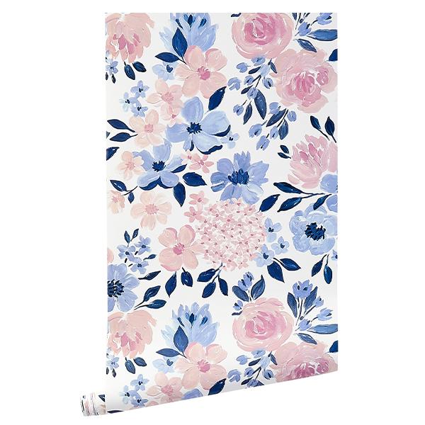 Cait Kids Floral Ava Rose Wallpaper Design on Roll