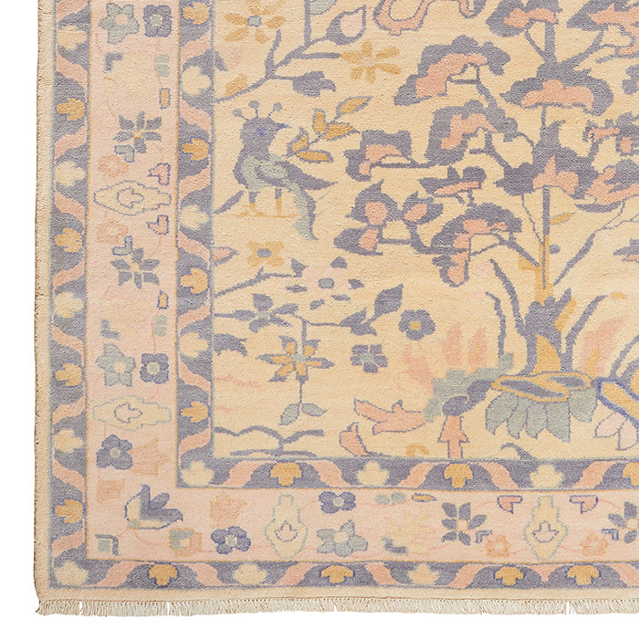 Aviary Botanical Rug in Blush