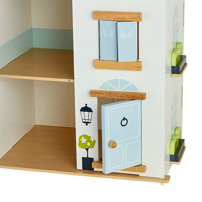 Blue Cottage Dollhouse