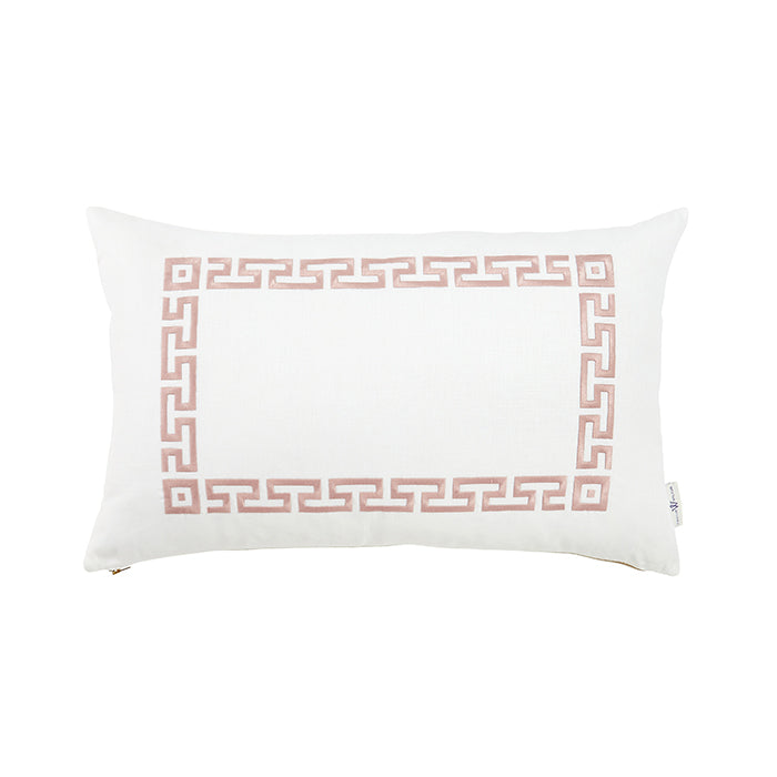 16 by 24 inch Giovanni Throw Pillow in Rose Pink