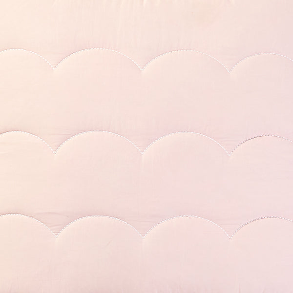 Scallop Blush Quilt Bedding Sample Swatch