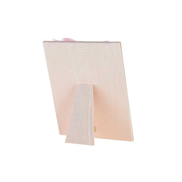 Linen Baby Bootie Frame in Blush