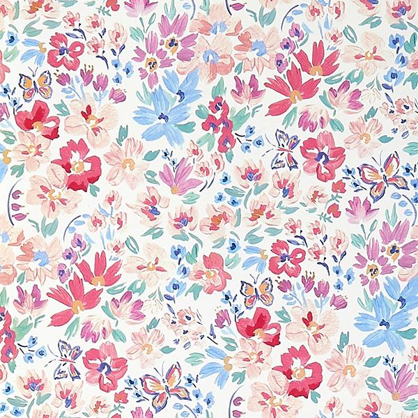 Butterfly Garden Floral Wallpaper Sample Swatch