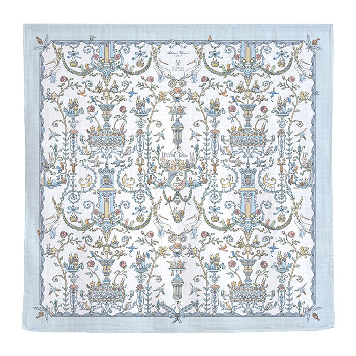 Carré Toile de Jouy Blue - Atelier Choux x Caitlin Wilson