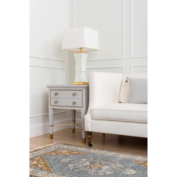 Gold Kira Rug in Living Room