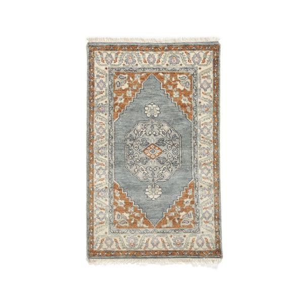 Kira Wool Area Rug in Gold