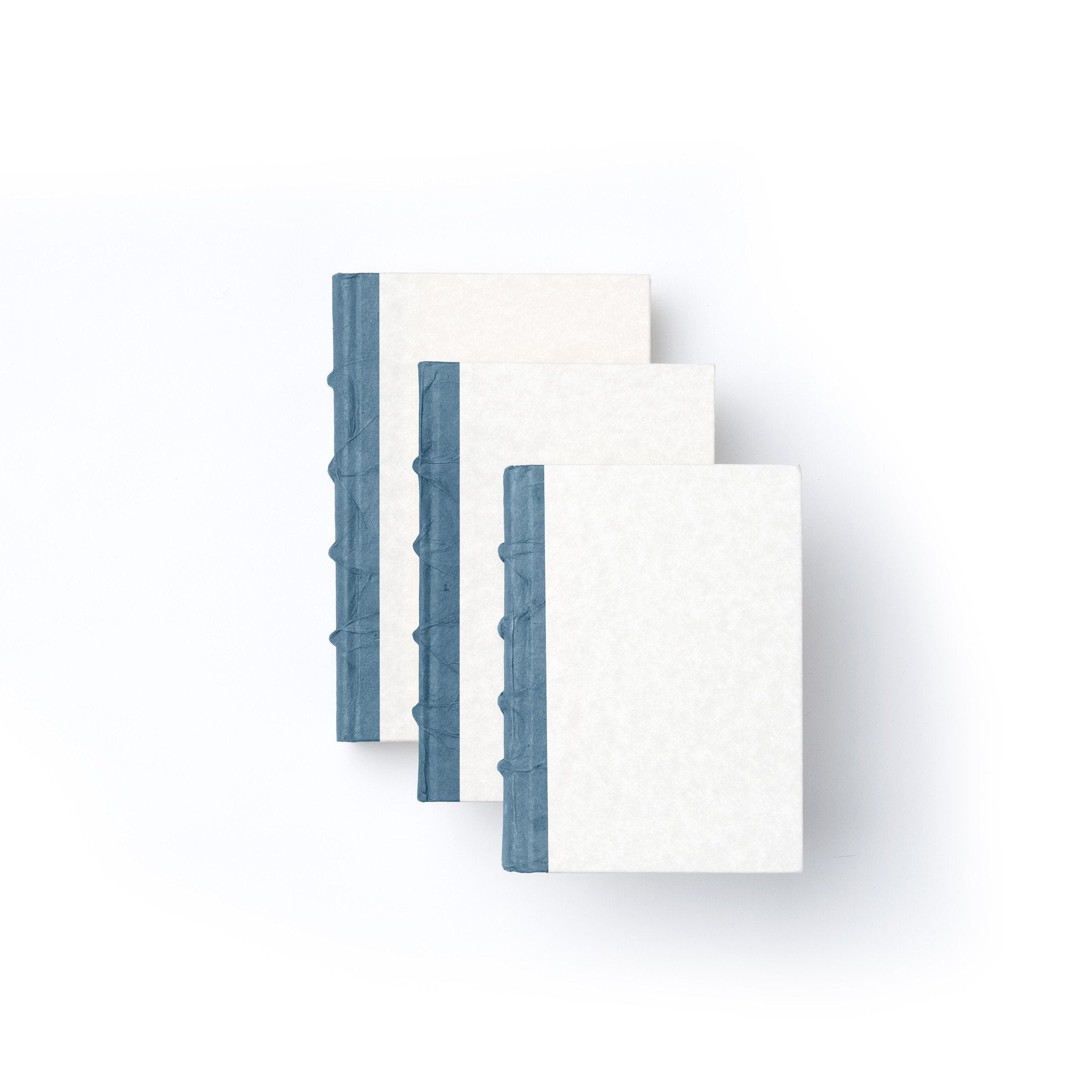 Front of Blue Parchment Decorative Books