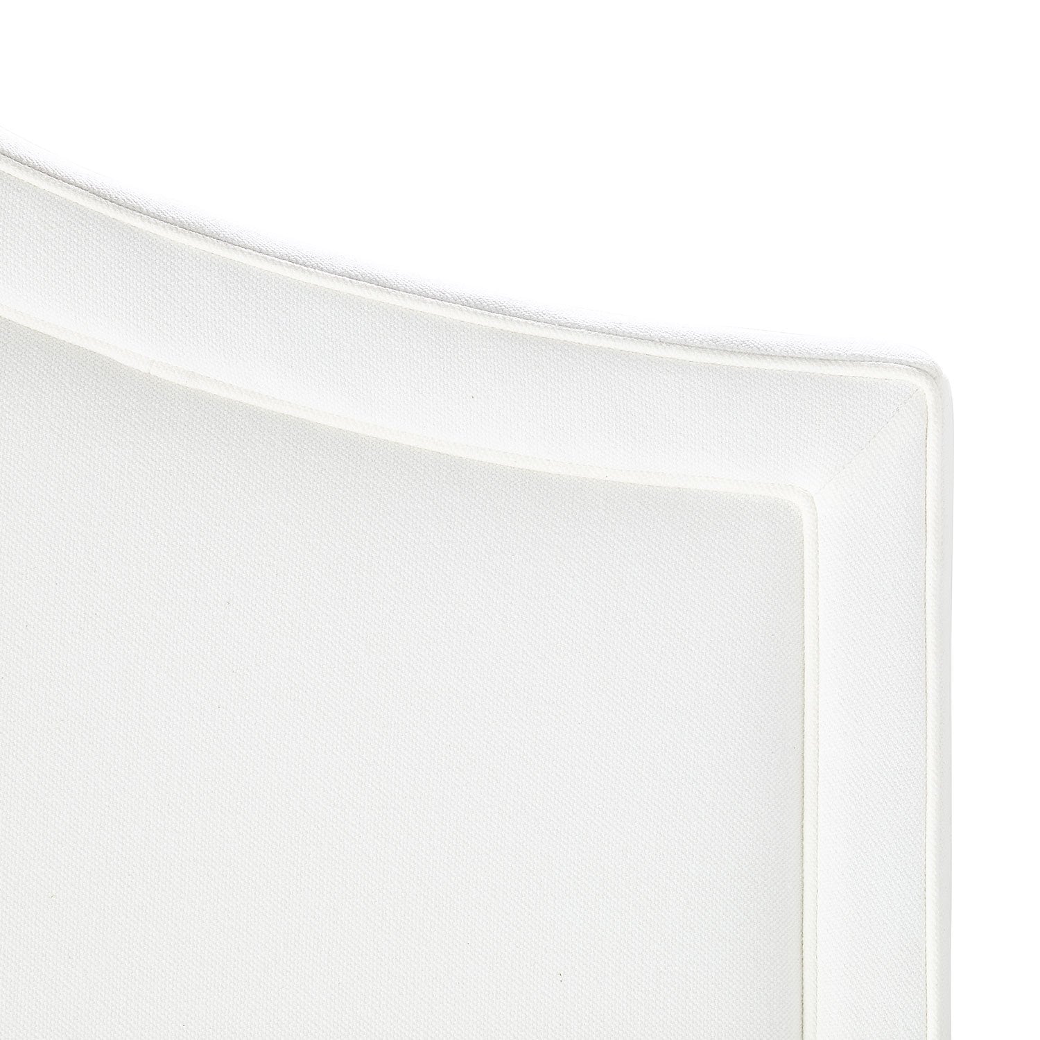 Darcy Headboard in White Pure Snow Fabric