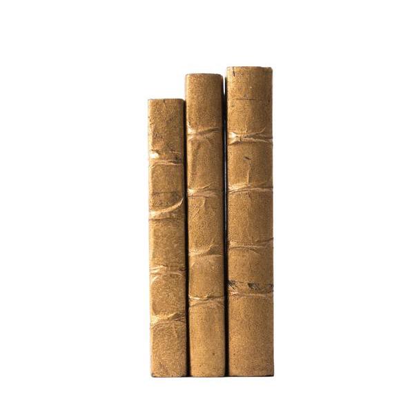 Gold Leaf Decorative Book Set Spines