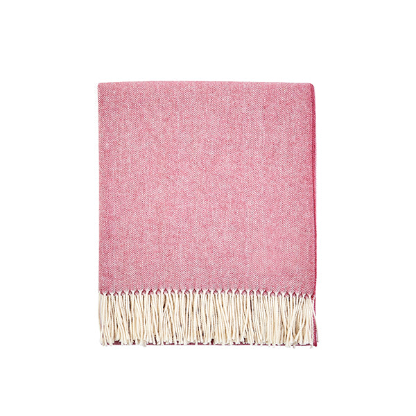 Herringbone Throw in Lipstick