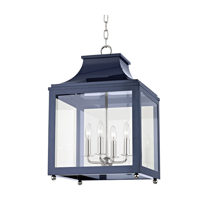 Jennings Large Lantern in Polished Nickel