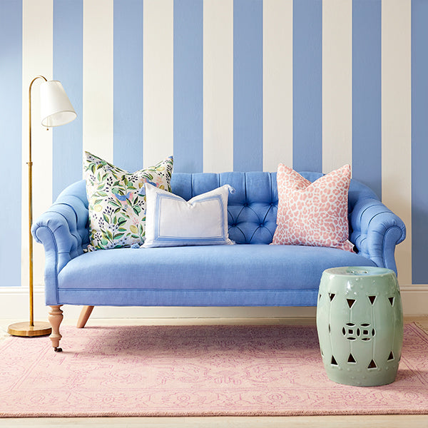 Scarlett Brass Floor Lamp in Living Room