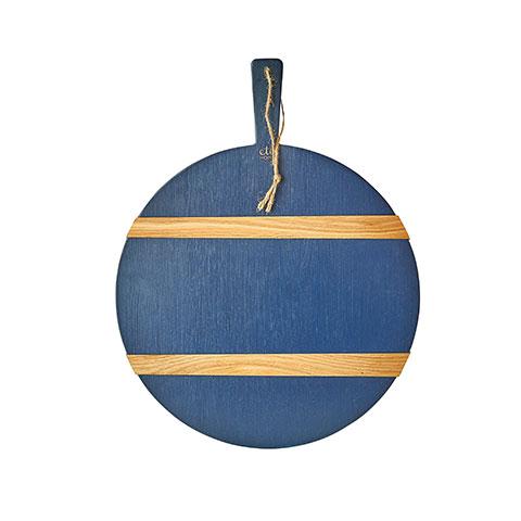 Medium Navy Round Artisan Charcuterie Board