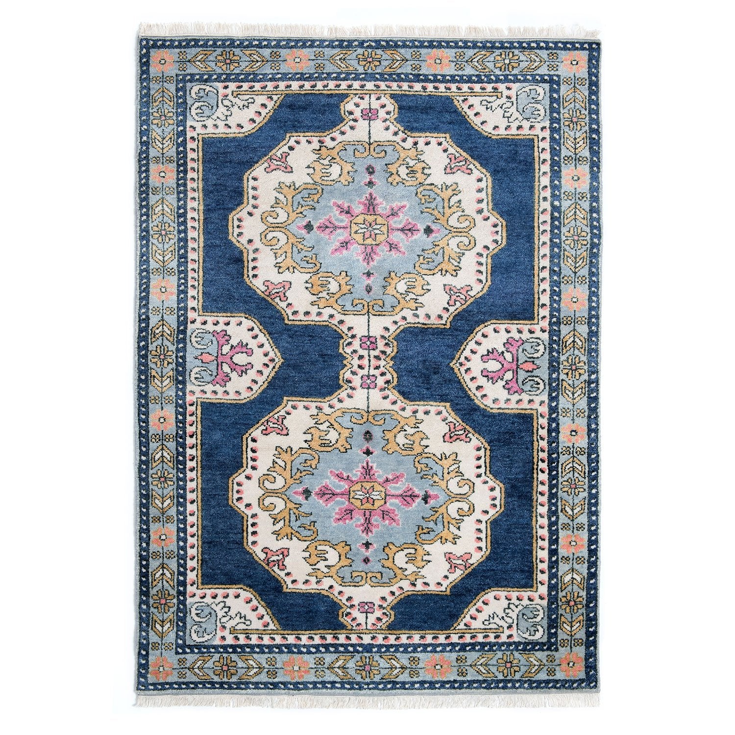 Soleil Rug in Navy | Hand-Knotted Persian Rug | Caitlin Wilson