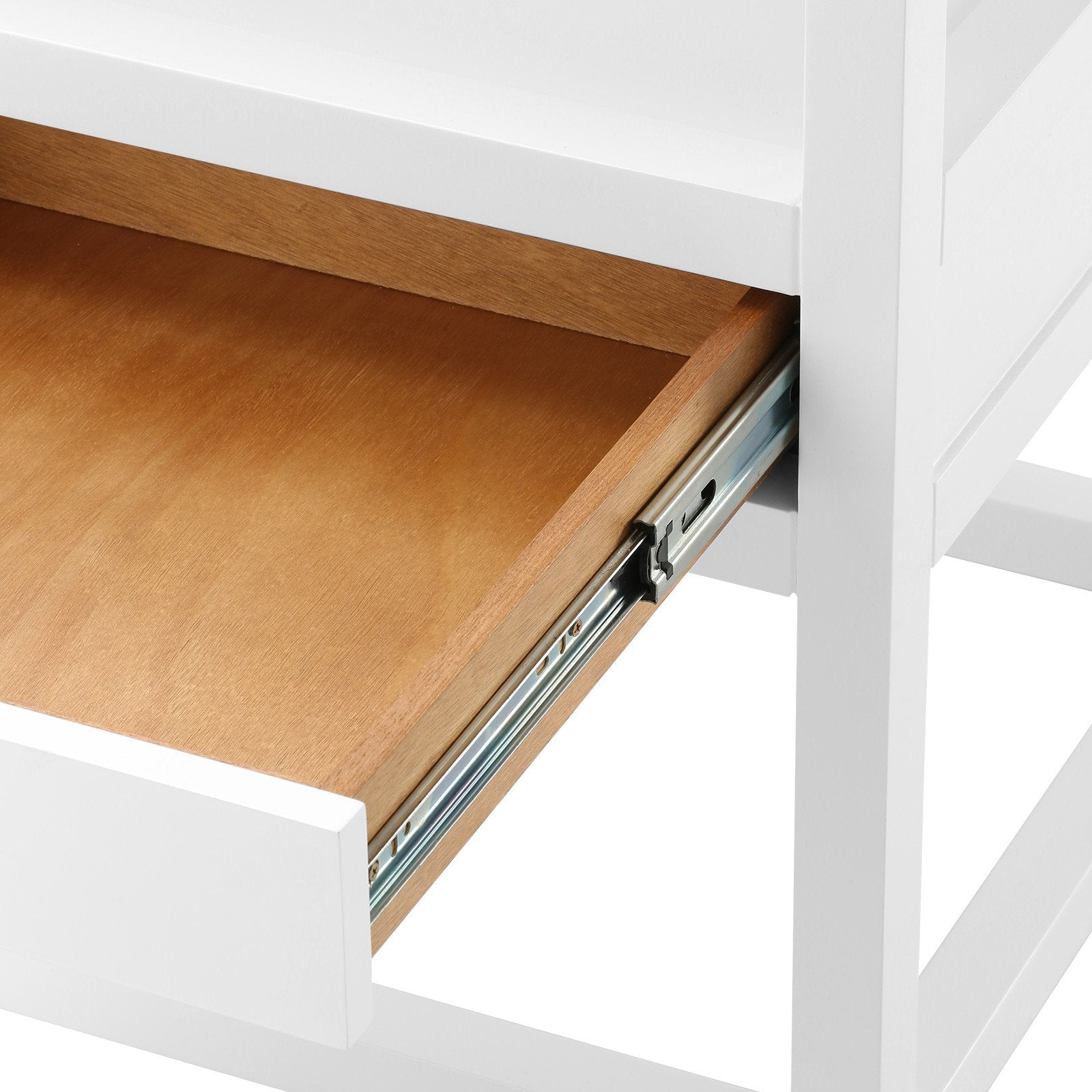 Drawer of Balboa White Side Table