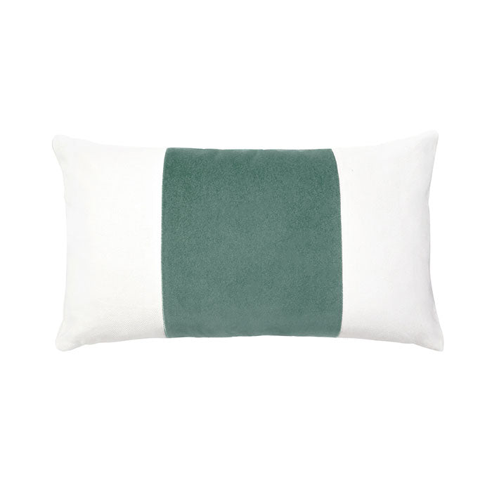Velvet Broad Stripe Pillow In Nuova