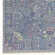 Olivia in Blue Pearl Floral Area Rug with Fringe