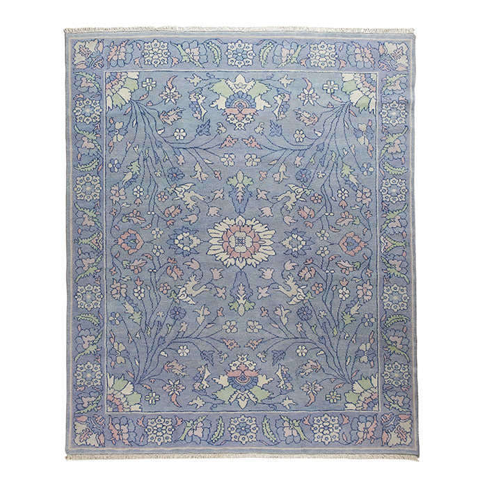 Olivia in Blue Pearl Floral Area Rug