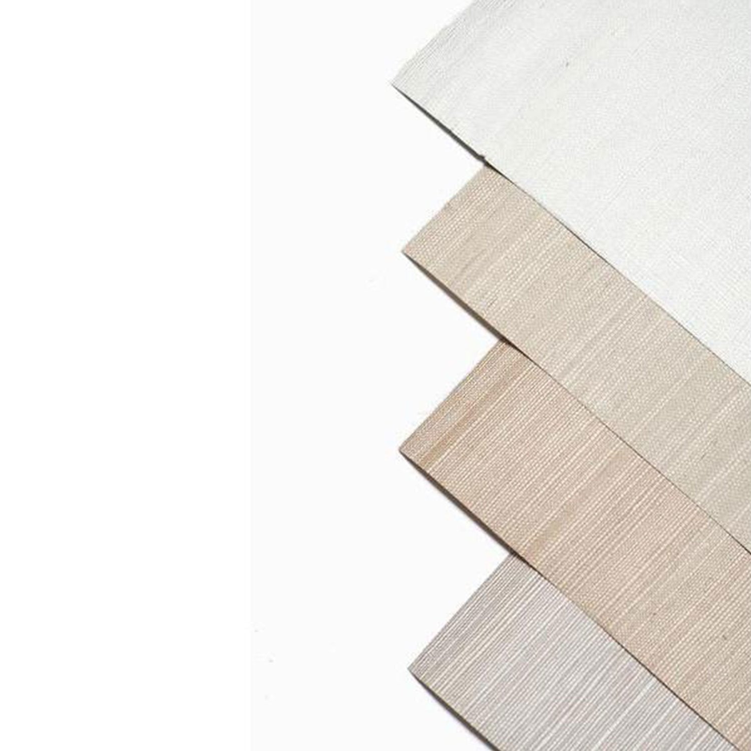 Grasscloth Wallpaper Sample Swatches in Neutral Colors