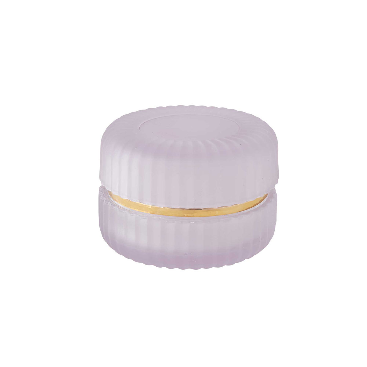 Purple Reeded Jar