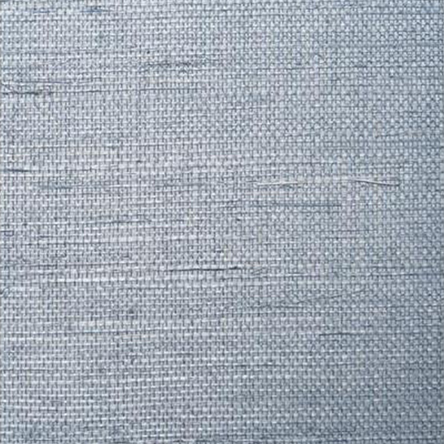 Grasscloth Textured Wallpaper in Dusty Blue Detail