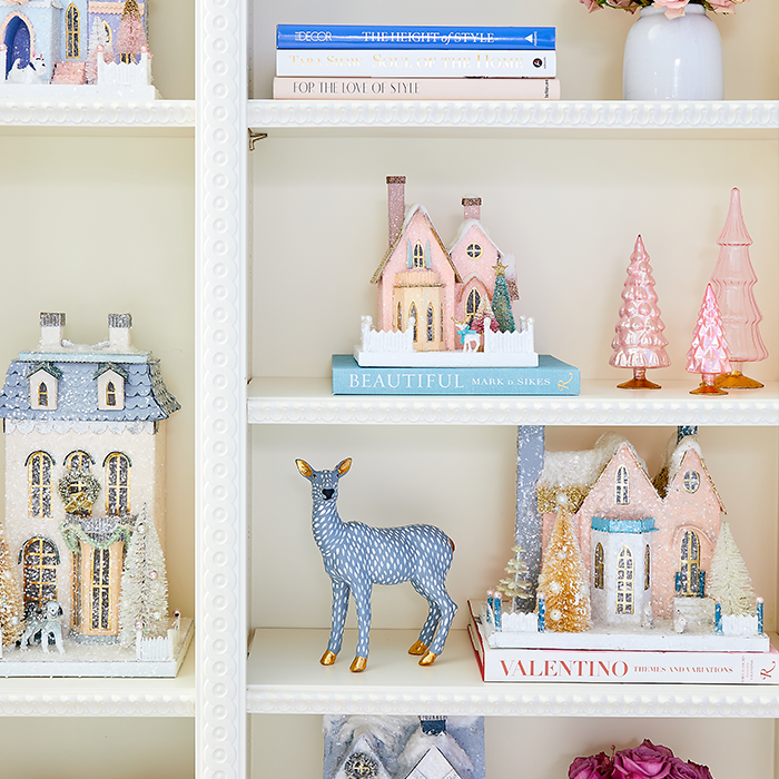 Neutral Glowing Glass Tree Set of 5 - Caitlin Wilson Design