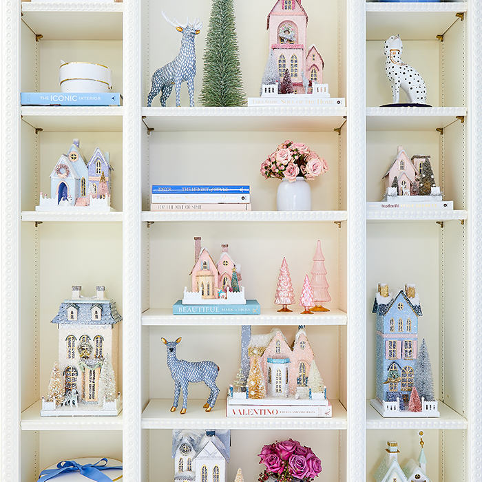 Neutral Glowing Glass Tree Set of 5 - Caitlin Wilson Design