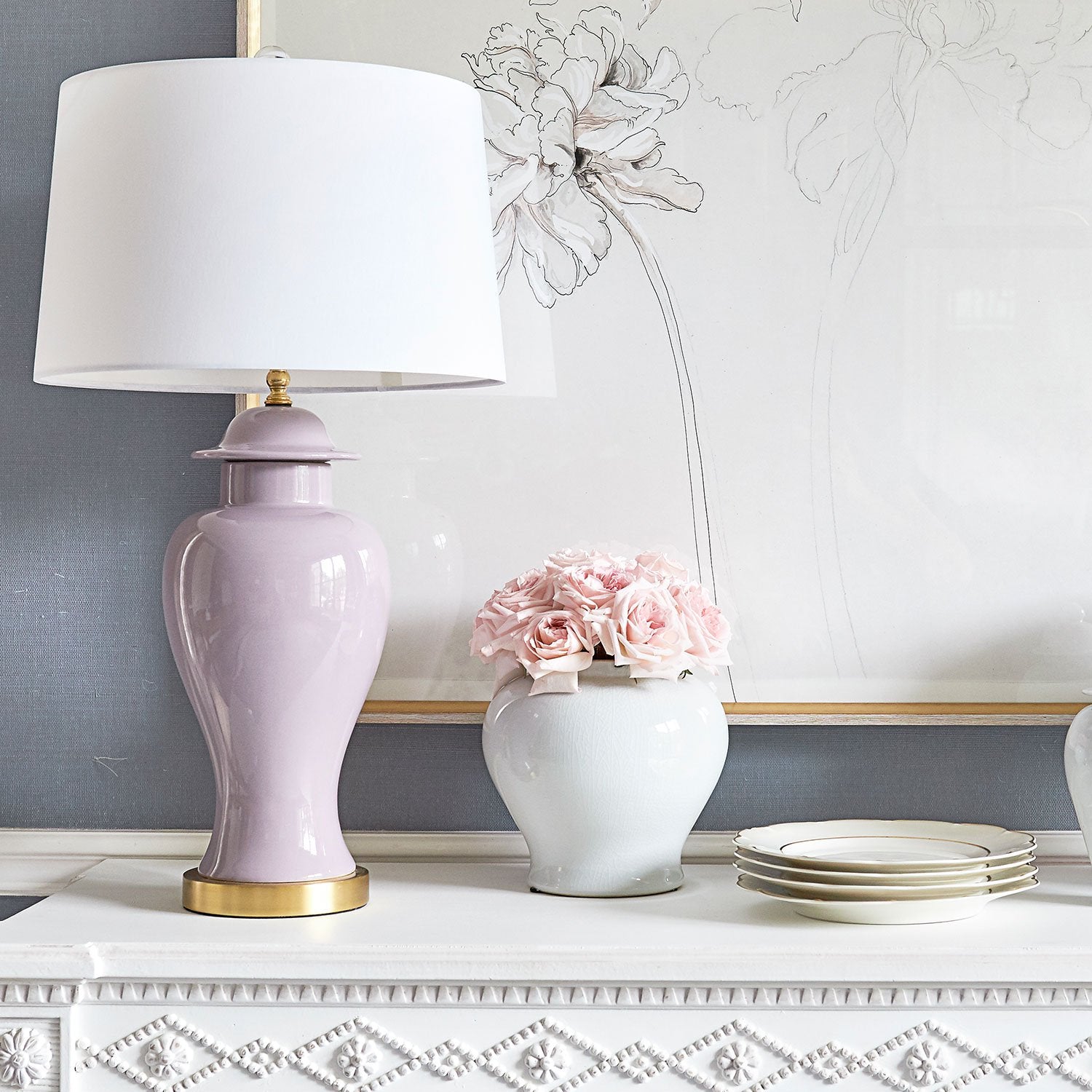 Clara Lamp in Lavender