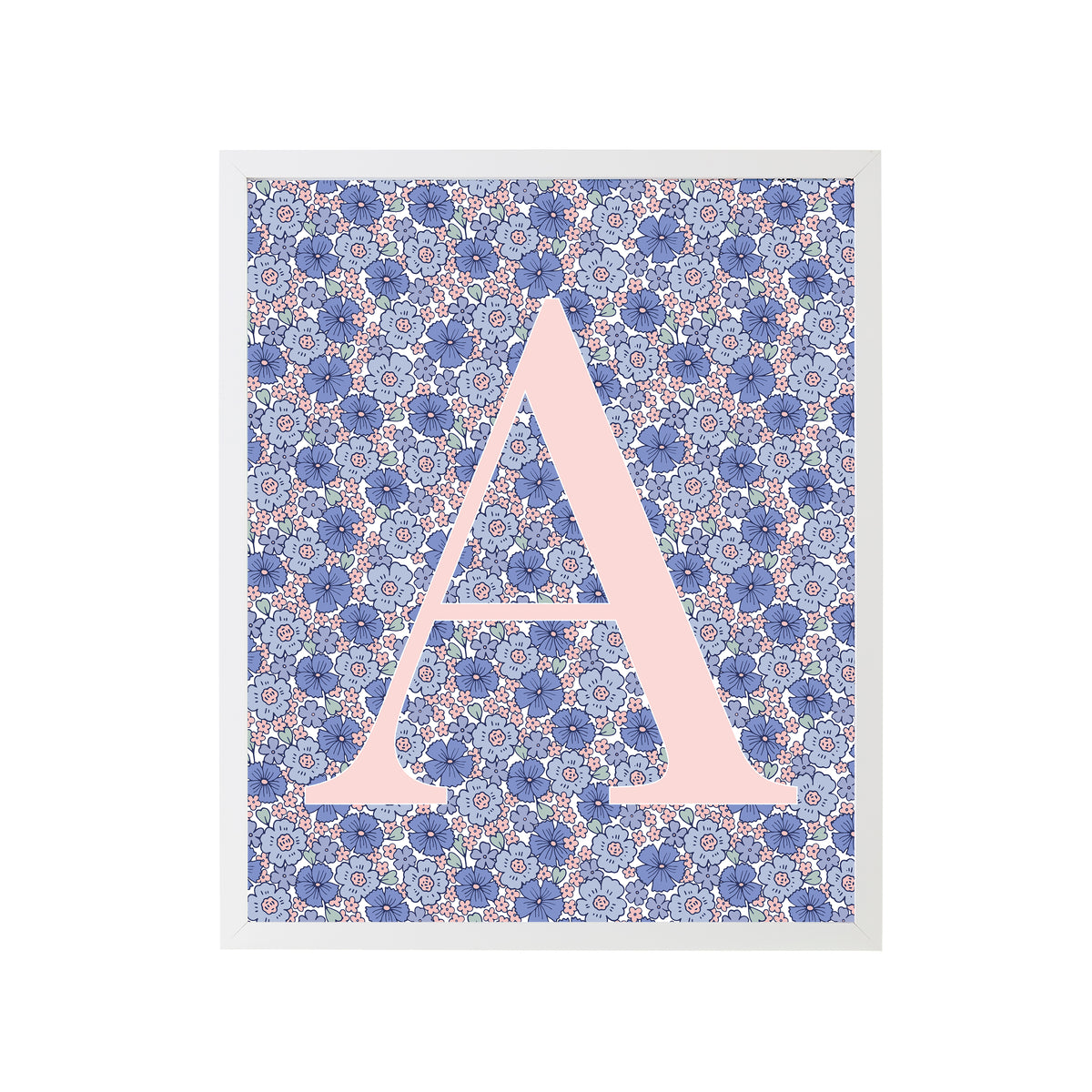 Sweet Darling Letter Print "A" Nursery Art