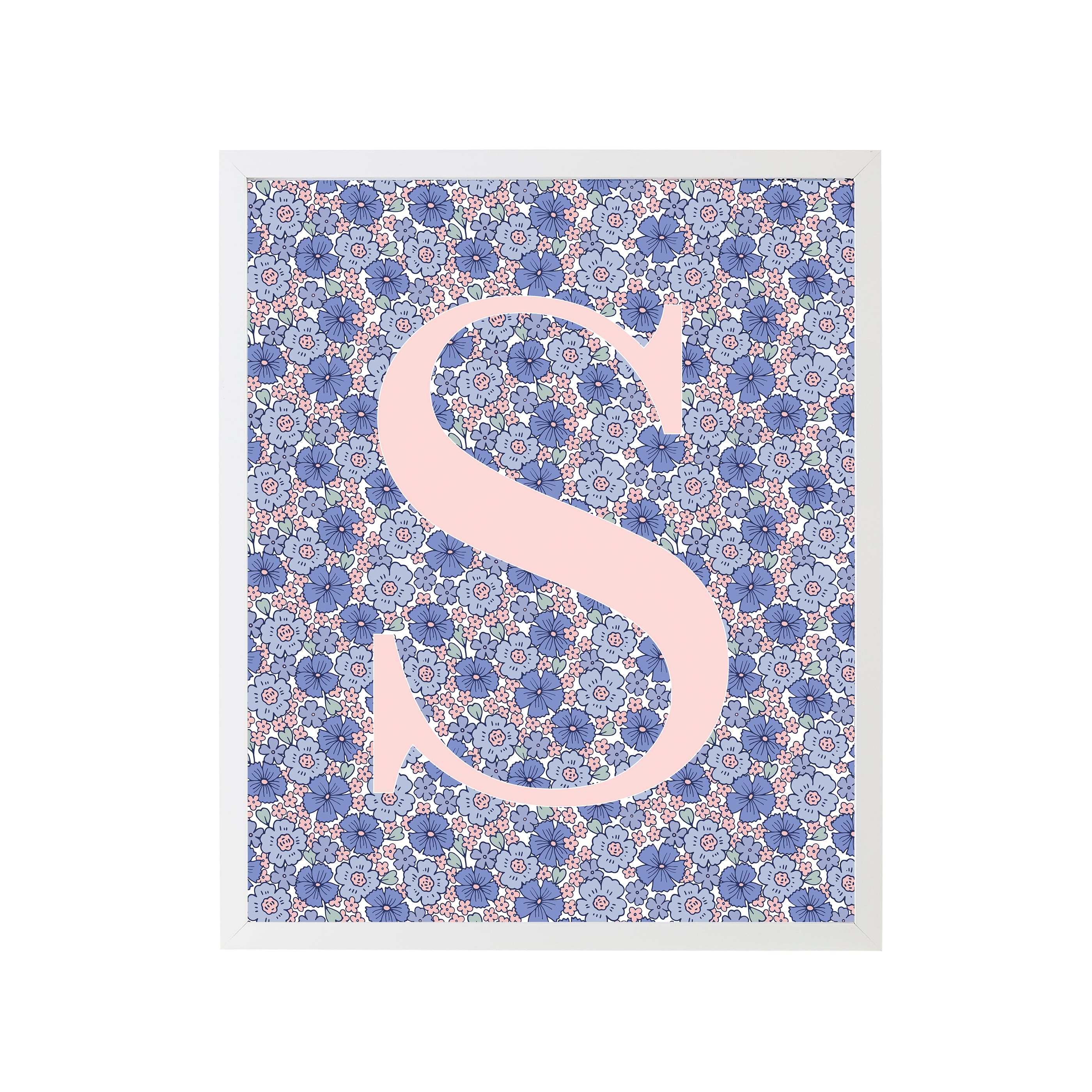 Sweet Darling Letter S Art Print