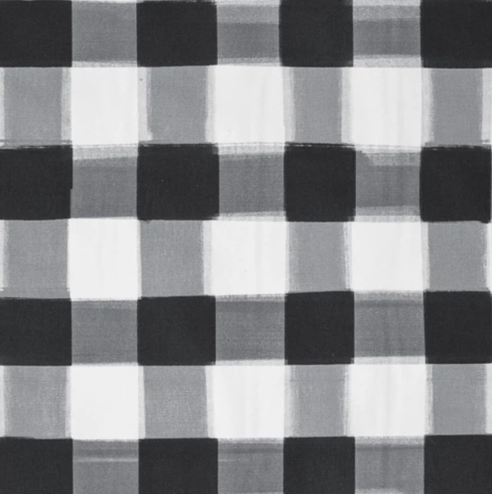 Black Burnside Buffalo Check Fabric Swatch