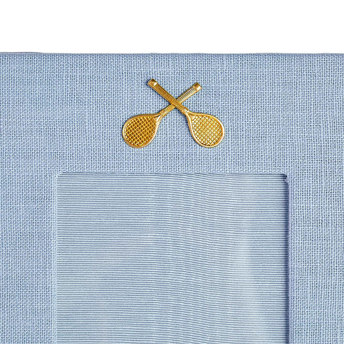 Linen Tennis Frame in Blue