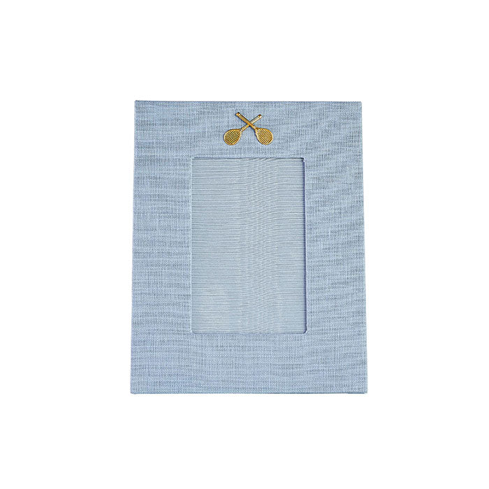 Linen Tennis Frame in Blue