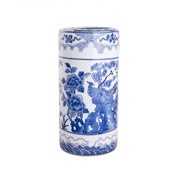 Blue & White Umbrella Stand