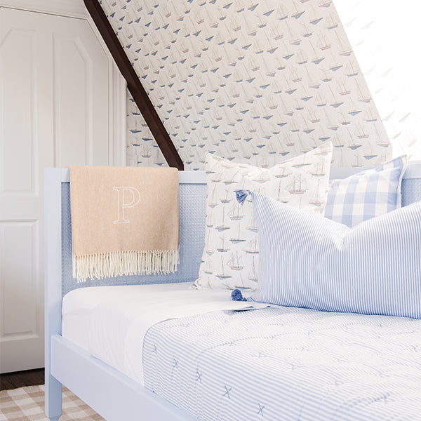 Sailing Pillow in Boy's Room