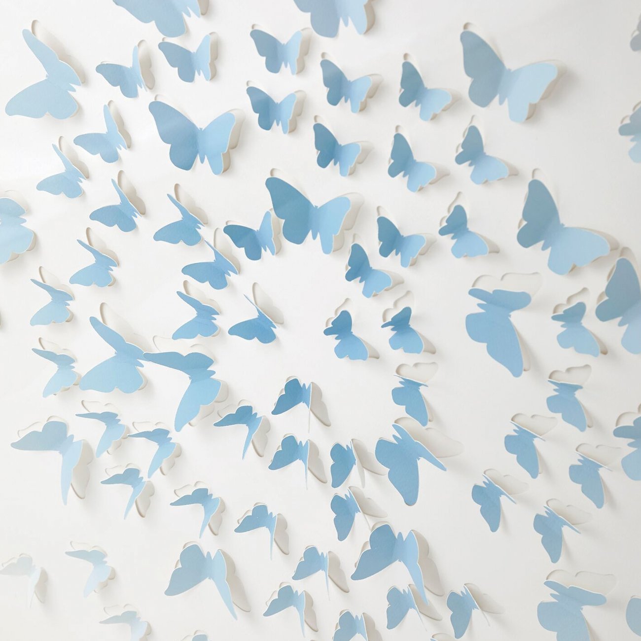Cut Paper Butterflies Framed Art