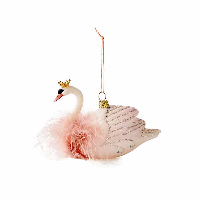 Sparkling Swan Ornament - Caitlin Wilson Design