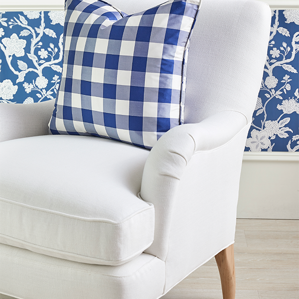 St. Mortiz White Carter Accent Chair in Bedroom