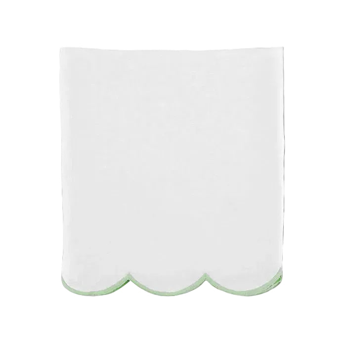 Scallop Crib Skirt in Garden Green - Caitlin Wilson Design