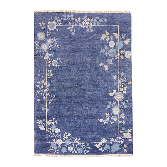 Flora Area Rug in Sapphire