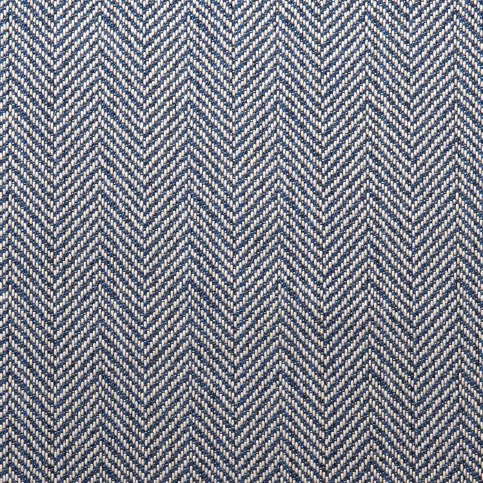 Herringbone Navy & White Fabric Swatch
